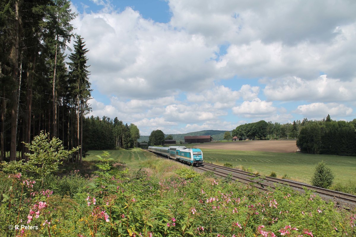 223 067 zieht bei Pechbrunn den ALX84113 Hof - München. 07.08.16