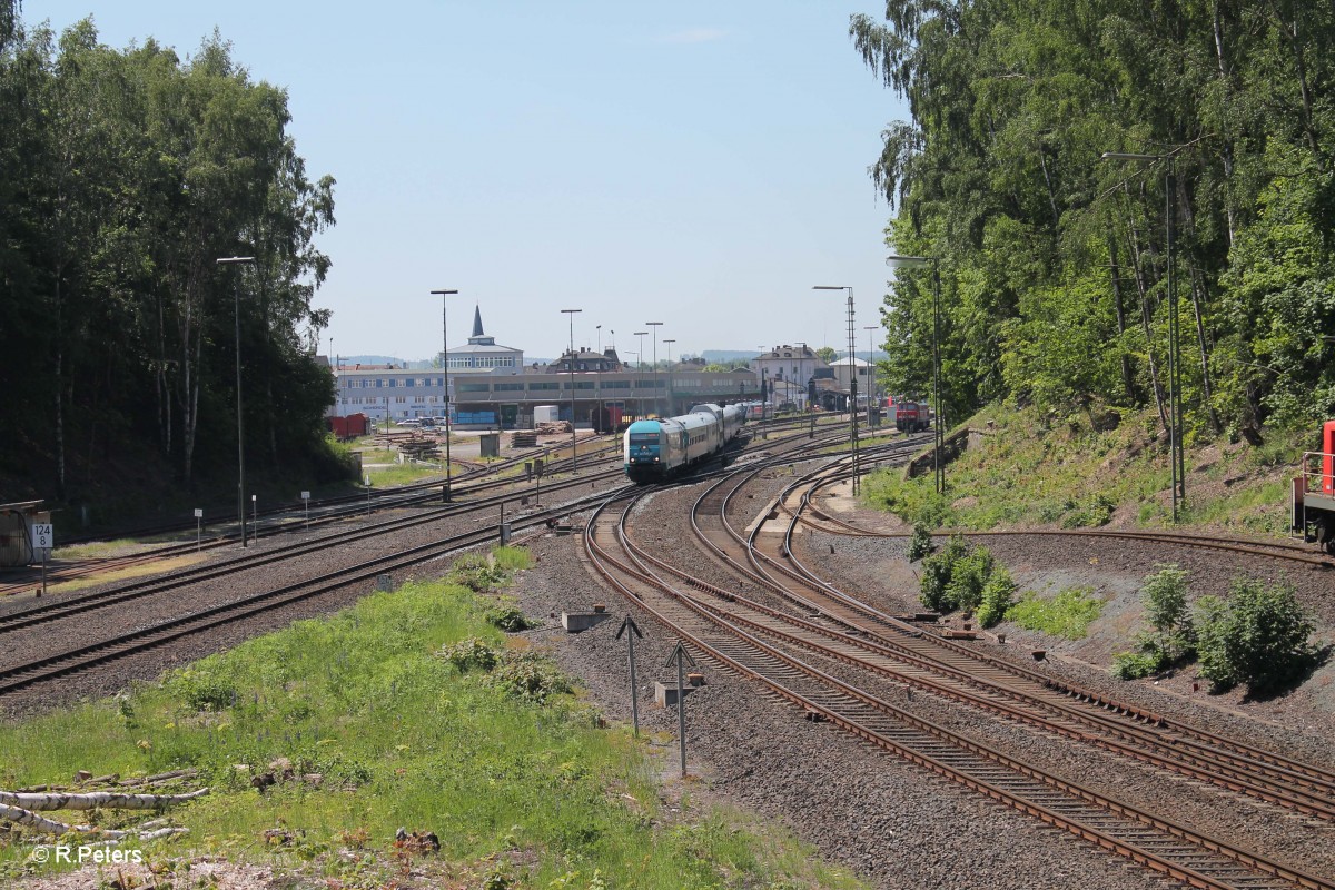 223 071 verlässt Marktredwitz mit dem ALX84104 München - Hof. 05.06.15