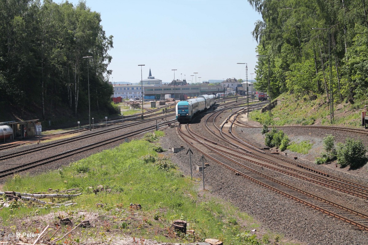 223 071 verlässt Marktredwitz mit dem ALX84104 München - Hof. 05.06.15