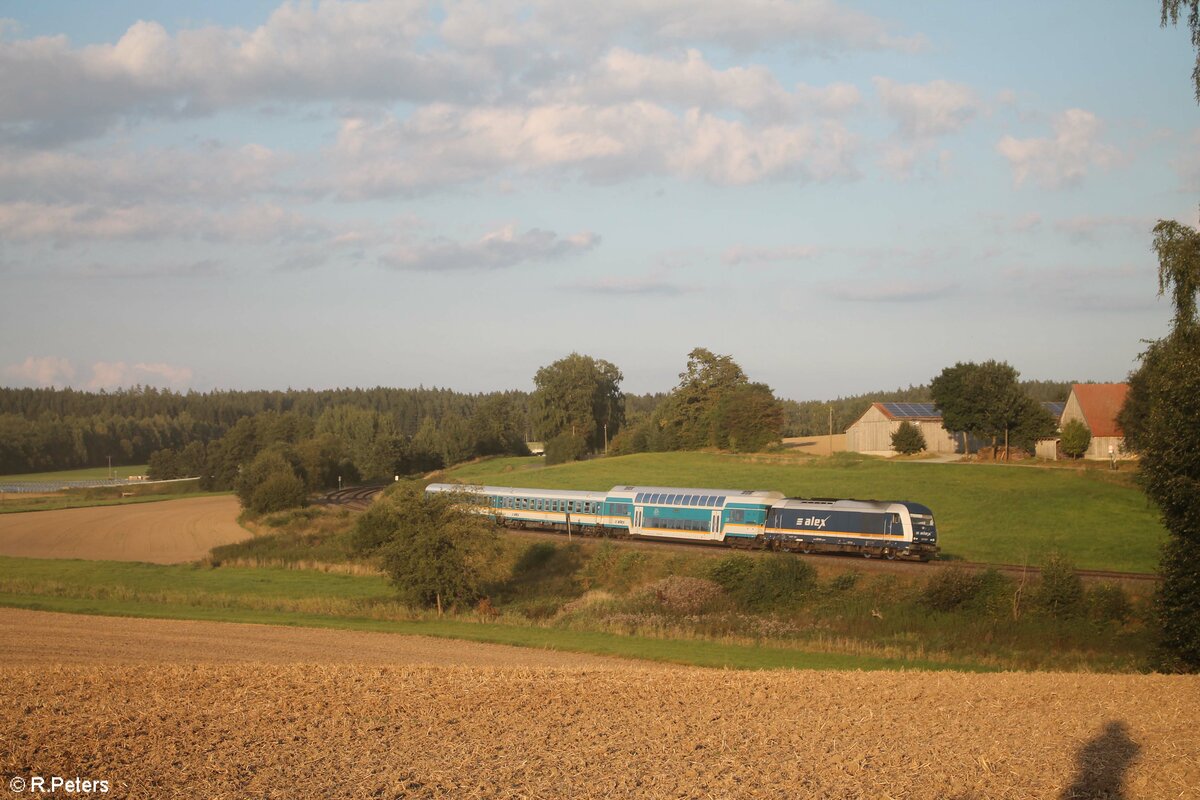 223 081 mit dem ALX RE2 79852 Hof - München kurz vor reuth bei Erbendorf. 14.09.21