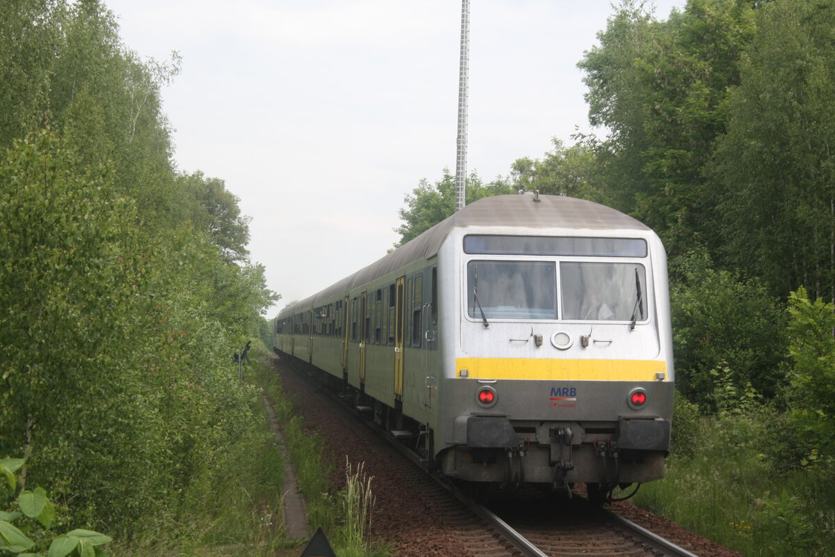 223 152 verl�sst den Bahnhof Burgst�dt in Richtung Leipzig Hbf am 4.6.22