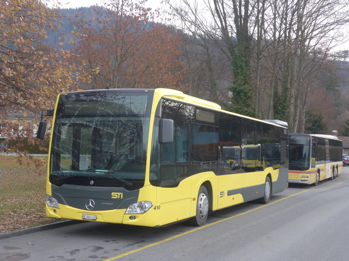 (223'047) - STI Thun - Nr. 410/BE 866'410 - Mercedes am 20. Dezember 2020 bei der Schiffl�ndte Thun