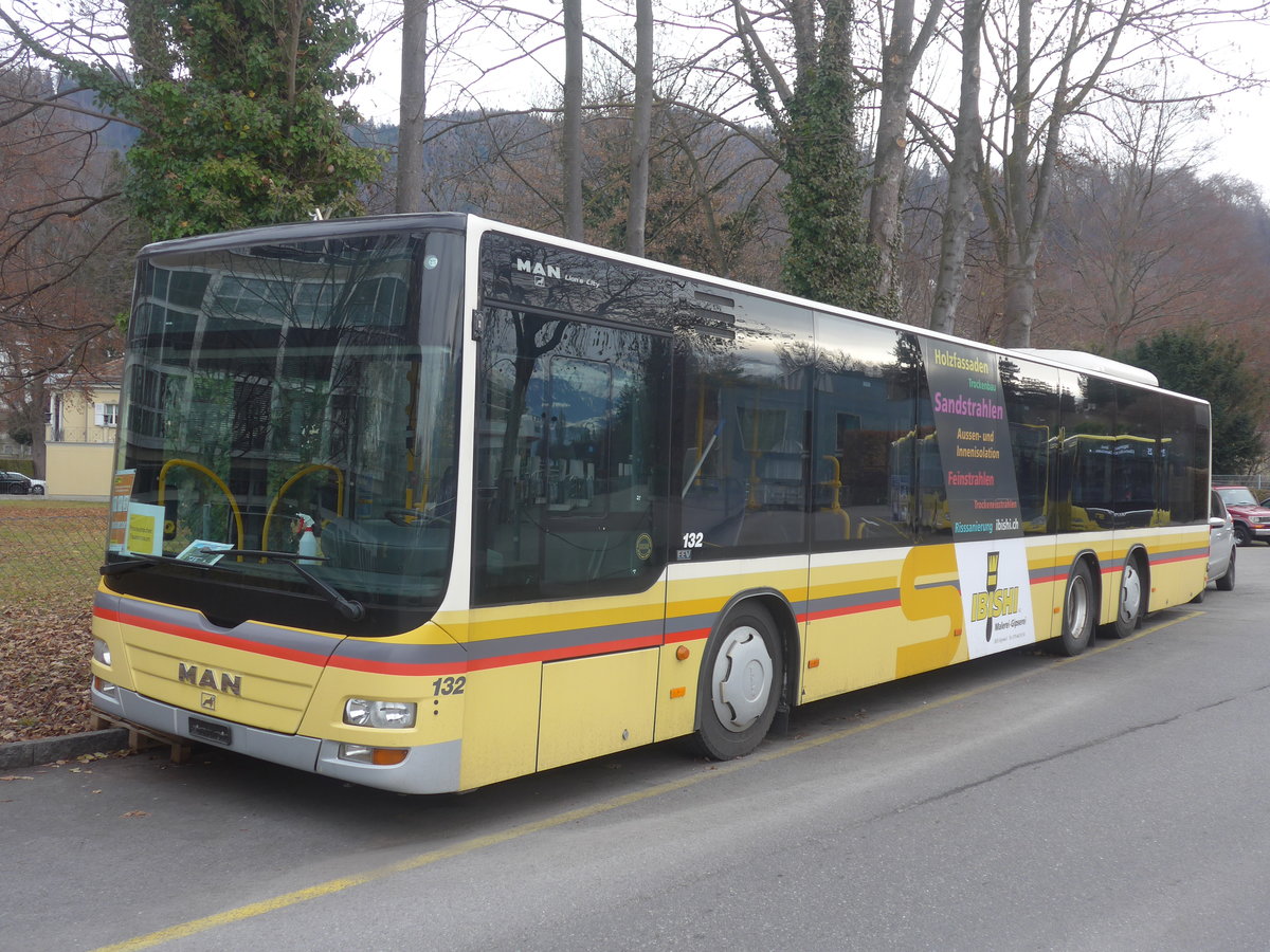 (223'050) - STI Thun - Nr. 132 - MAN am 20. Dezember 2020 bei der Schifflndte Thun