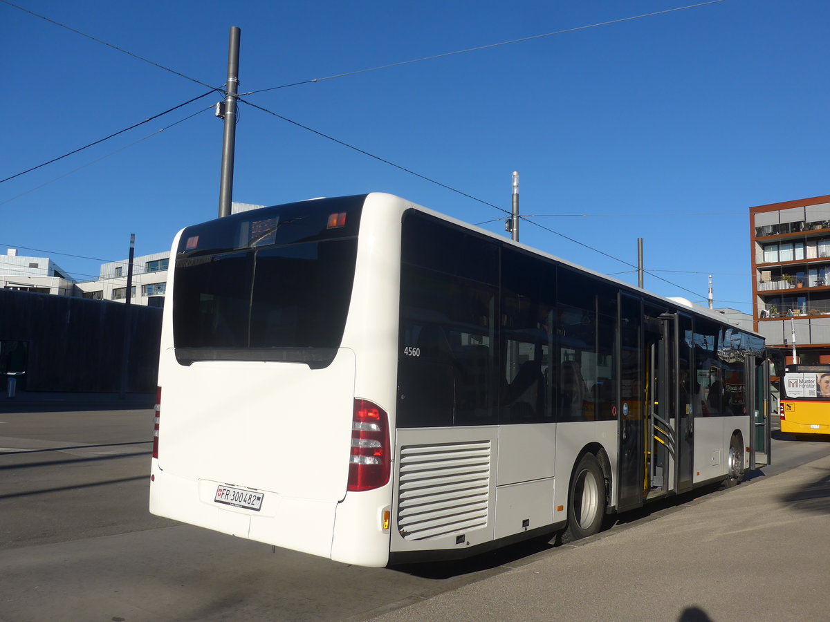 (223'689) - Intertours, Domdidier - FR 300'482 - Mercedes (ex PostAuto Bern Nr. 9; ex Klopfstein, Laupen Nr. 9) am 21. Februar 2021 beim Bahnhof Bern Br�nnen Westside