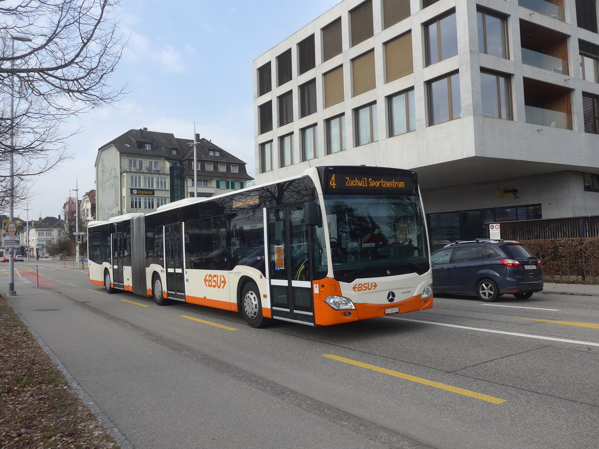 (223'930) - BSU Solothurn - Nr. 33/SO 189'033 - Mercedes am 4. M�rz 2021 beim Hauptbahnhof Solothurn
