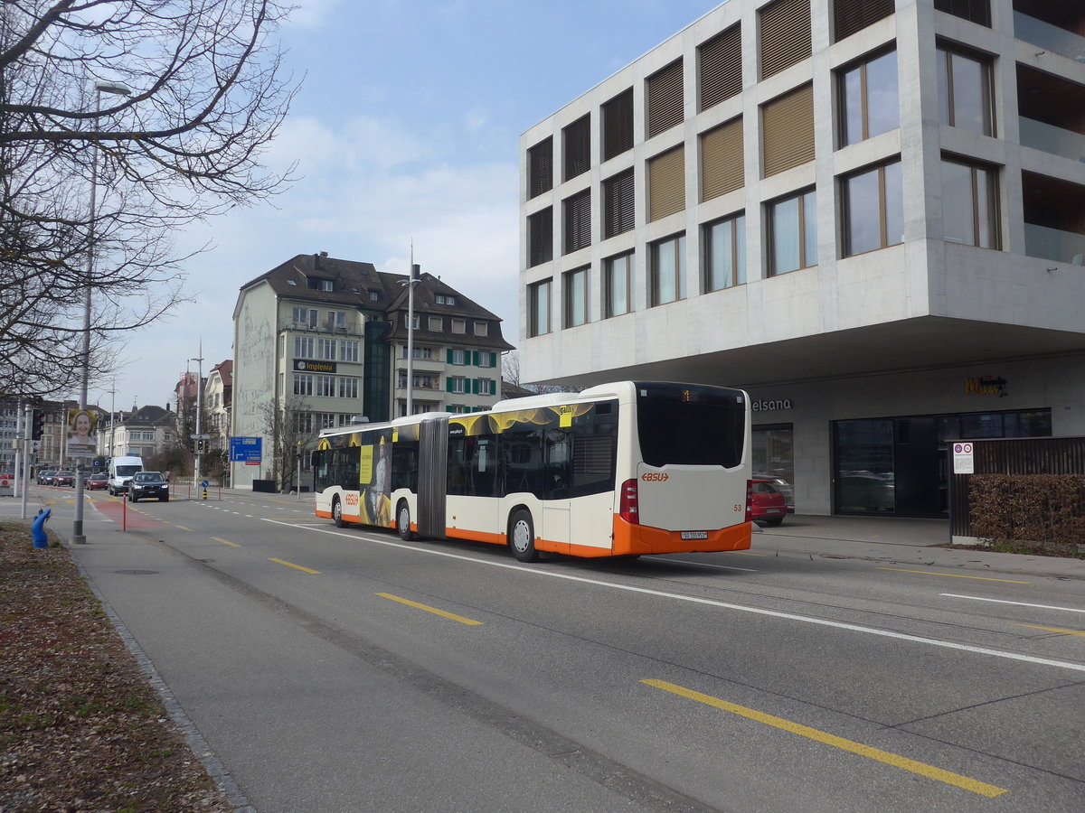 (223'934) - BSU Solothurn - Nr. 53/SO 155'953 - Mercedes am 4. M�rz 2021 beim Hauptbahnhof Solothurn