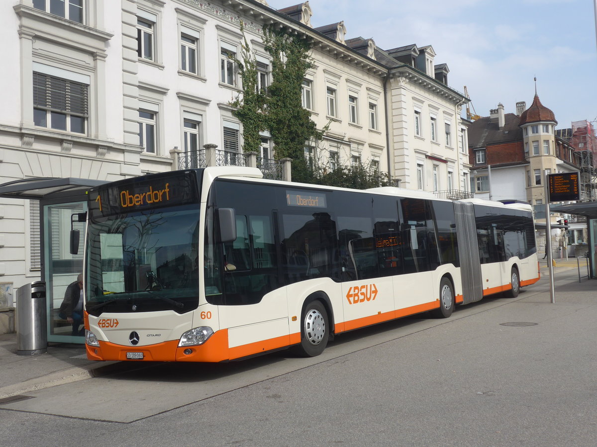 (223'957) - BSU Solothurn - Nr. 60/SO 189'060 - Mercedes am 4. M�rz 2021 beim Hauptbahnhof Solothurn