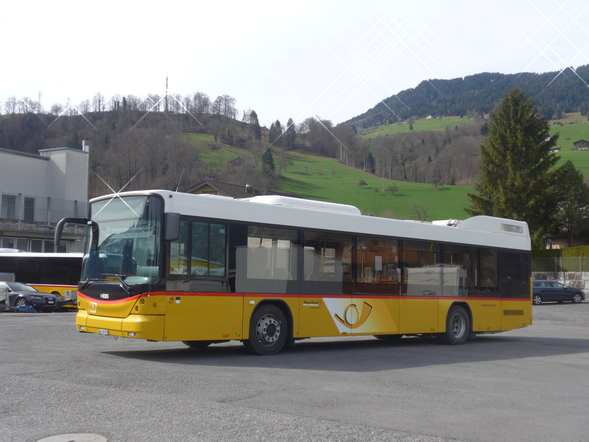 (224'076) - PostAuto Bern - Nr. 6/BE 669'359 - Hess (ex Klopfstein, Laupen Nr. 6) am 13. M�rz 2021 in Sarnen, Garage