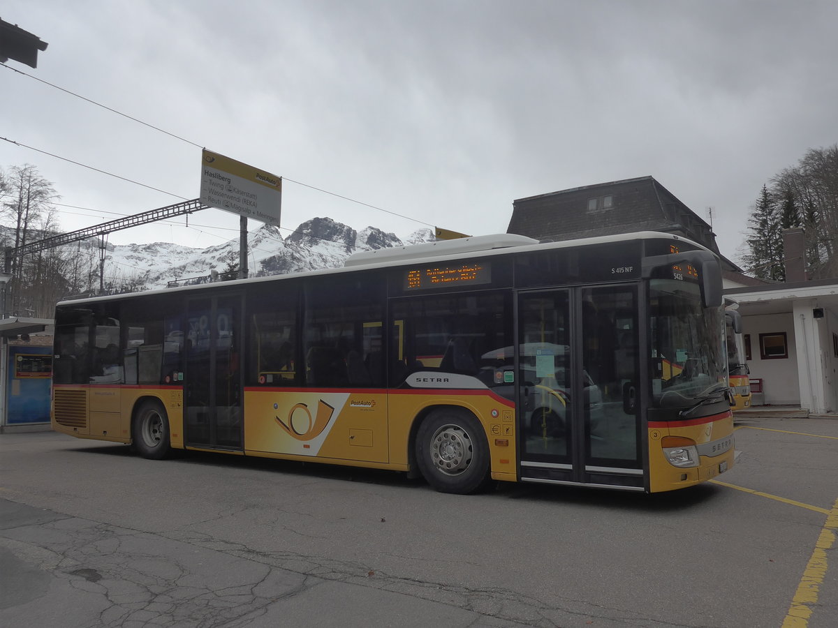 (224'102) - Fl�ck, Brienz - Nr. 3/BE 568'700 - Setra am 13. M�rz 2021 auf dem Br�nigpass