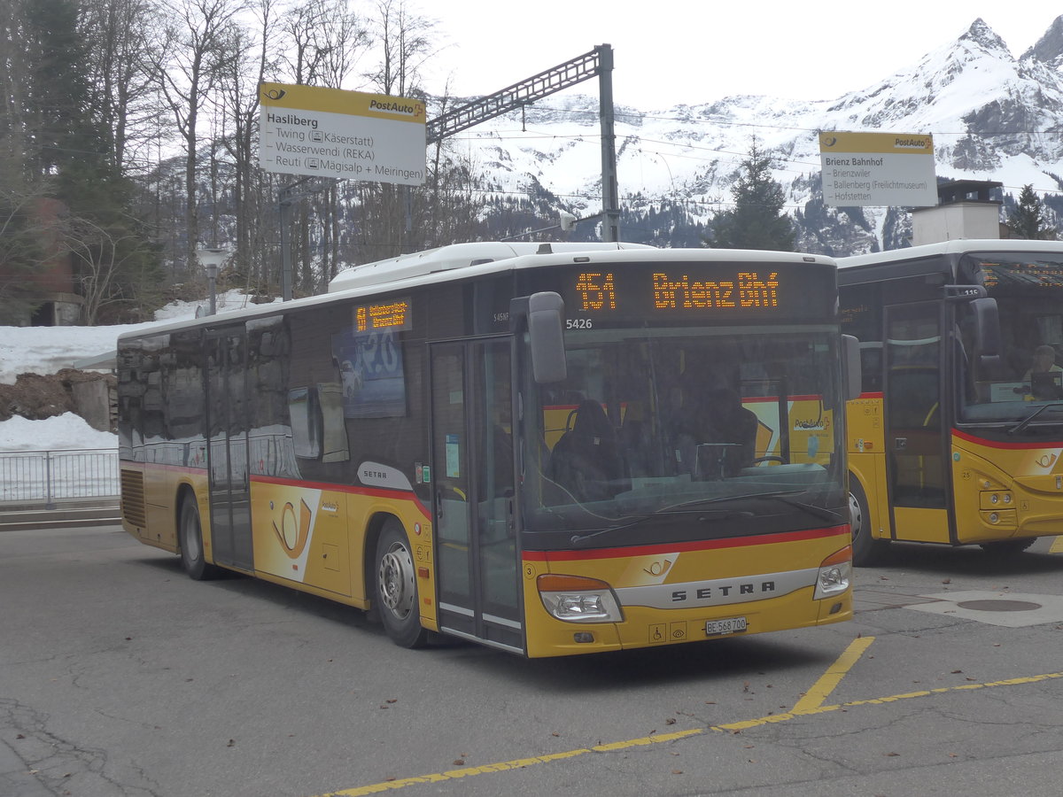 (224'104) - Fl�ck, Brienz - Nr. 3/BE 568'700 - Setra am 13. M�rz 2021 auf dem Br�nigpass