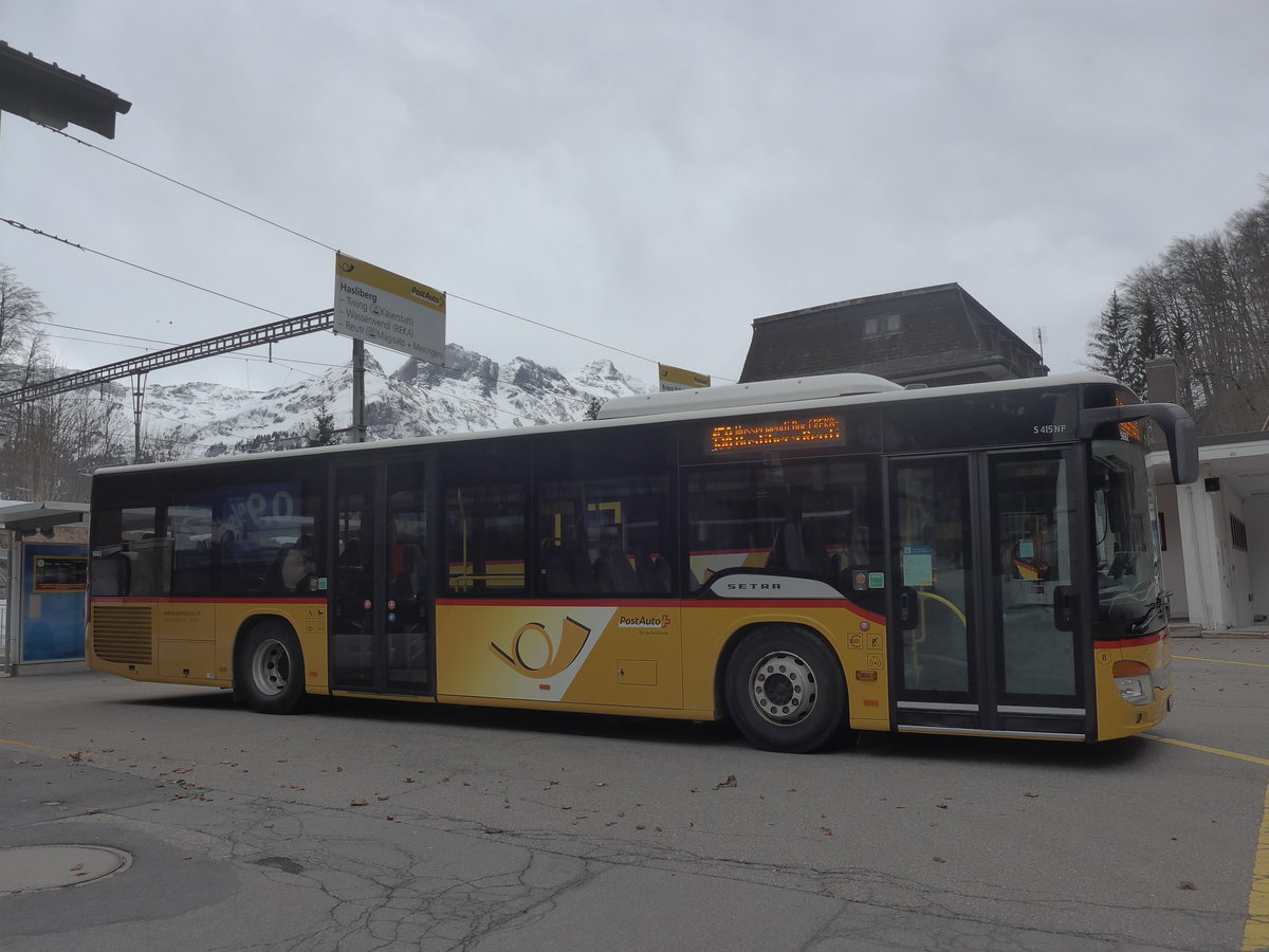(224'109) - Fl�ck, Brienz - Nr. 8/BE 643'926 - Setra am 14. M�rz 2021 auf dem Br�nigpass