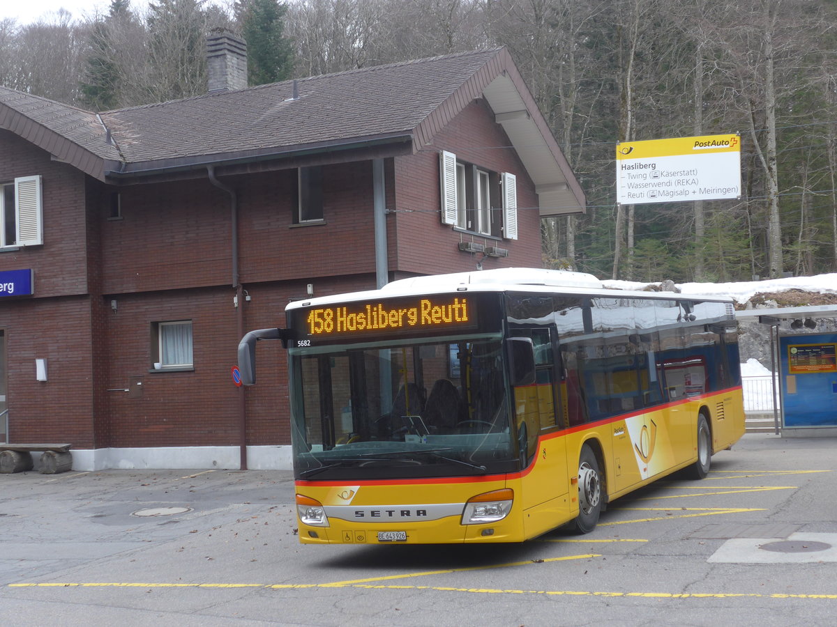 (224'112) - Fl�ck, Brienz - Nr. 8/BE 643'926 - Setra am 13. M�rz 2021 auf dem Br�nigpass