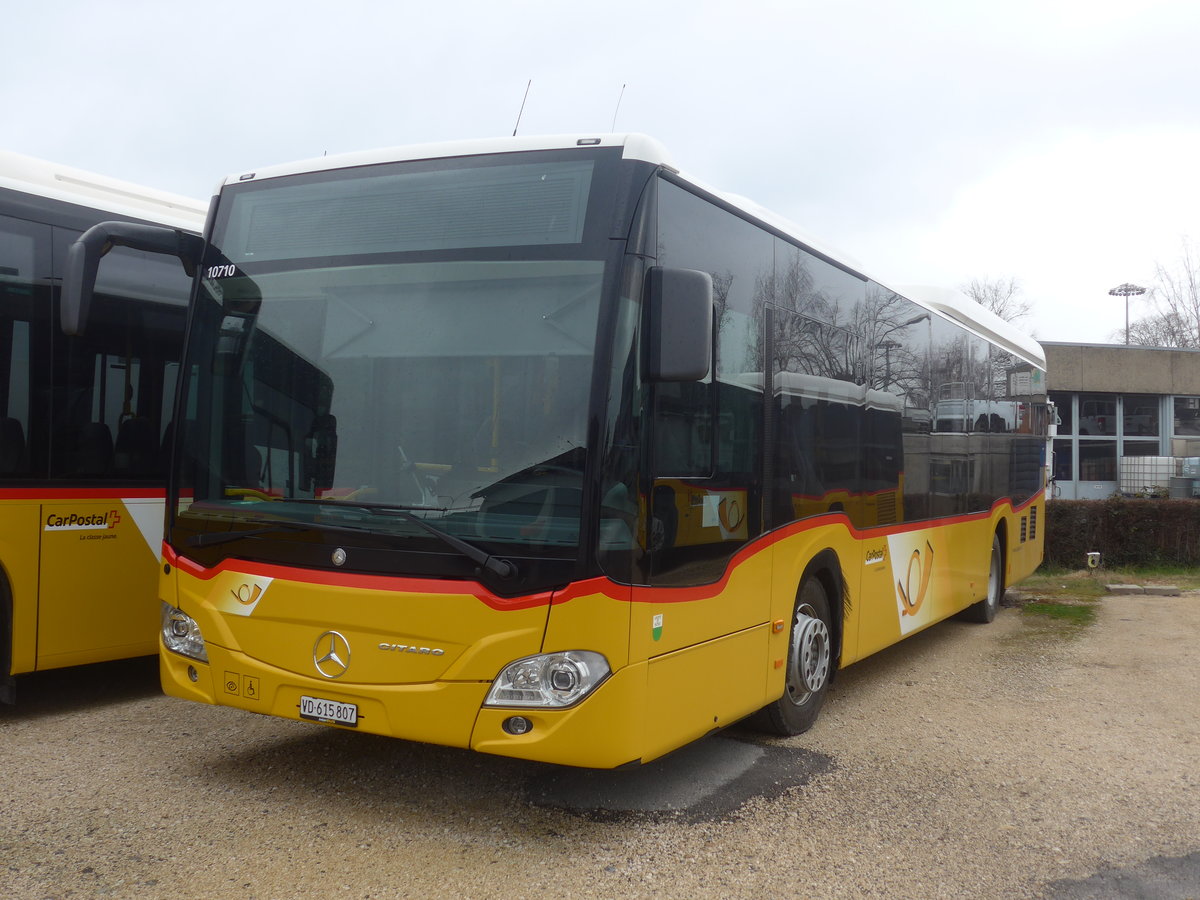 (224'208) - CarPostal Ouest - VD 615'807 - Mercedes am 14. M�rz 2021 in Yverdon, Garage