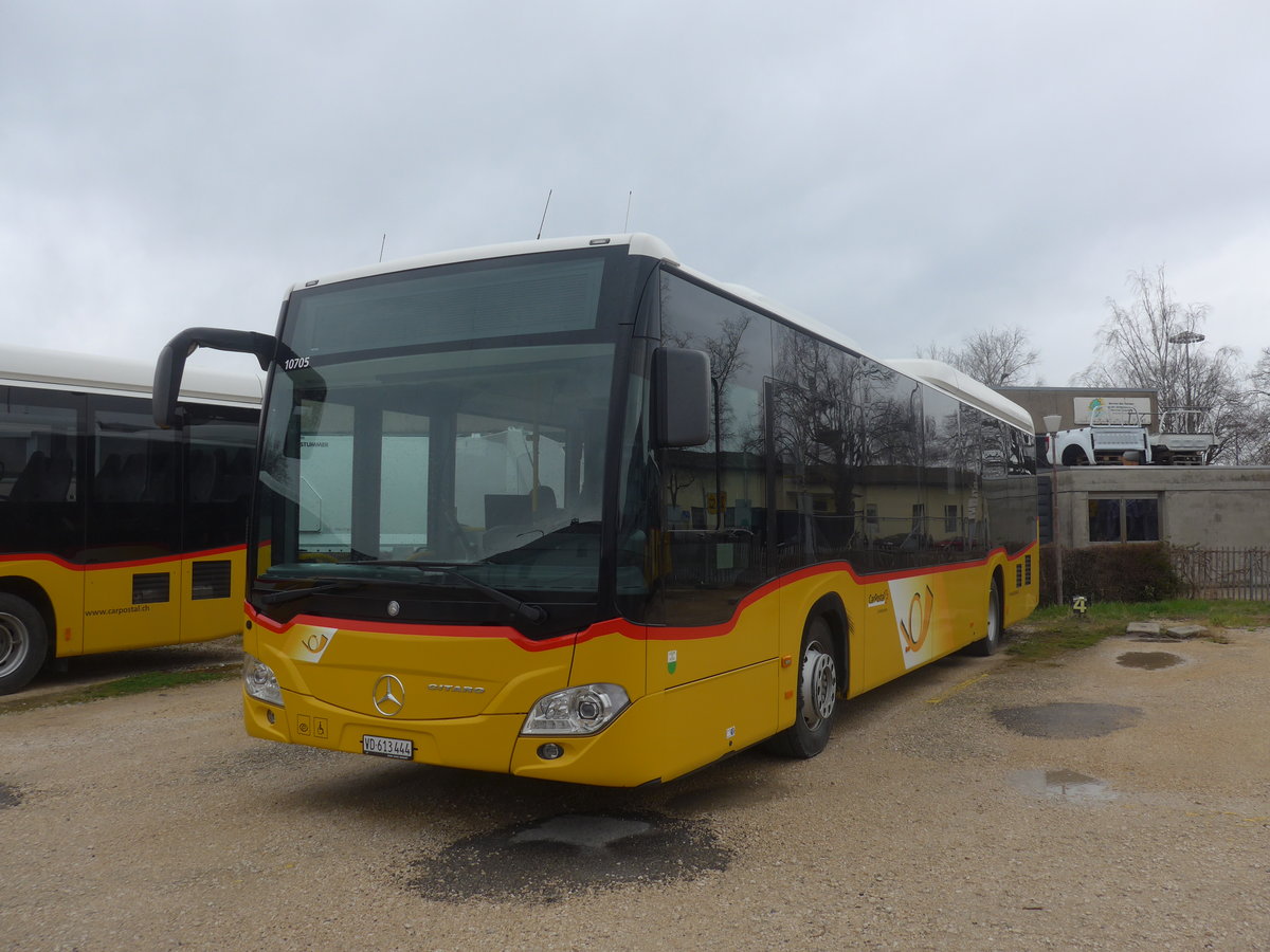 (224'210) - CarPostal Ouest - VD 613'444 - Mercedes am 14. Mrz 2021 in Yverdon, Garage