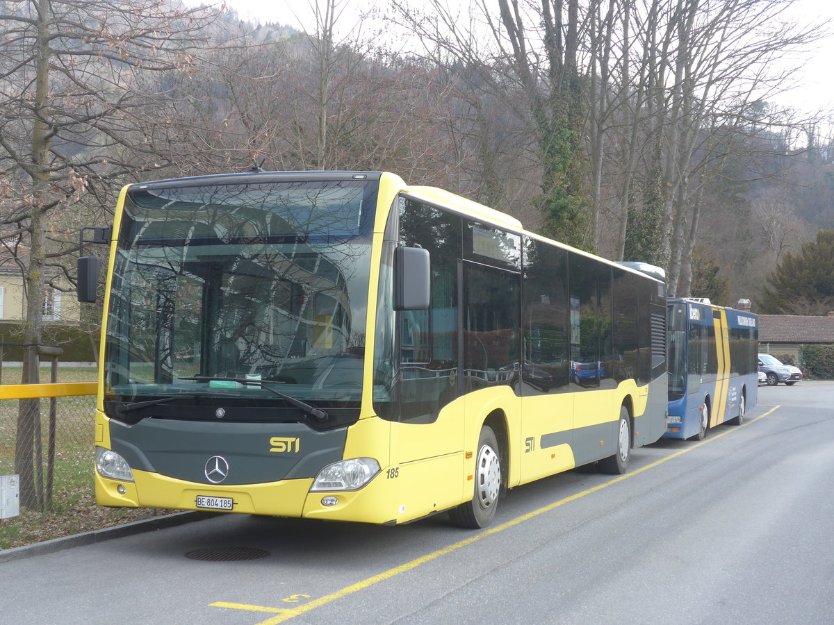 (224'345) - STI Thun - Nr. 185/BE 804'185 - Mercedes am 22. Mrz 2021 bei der Schifflndte Thun