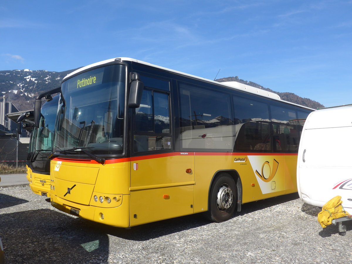 (224'502) - PostAuto Wallis - Nr. 31 - Volvo (ex PostAuto Ostschweiz) am 28. M�rz 2021 in Landquart, Garage Bardill (Teilaufnahme)
