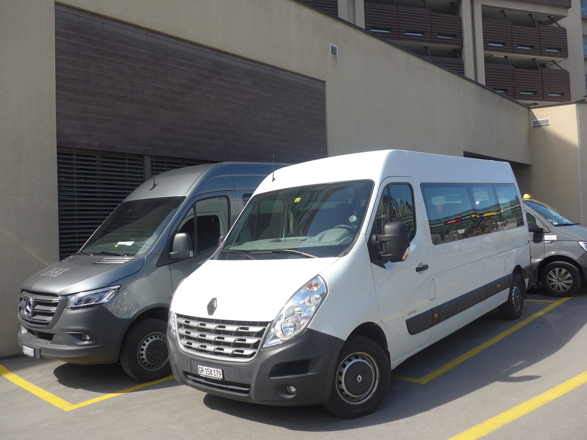 (224'525) - Gaudenz, Andeer - GR 158'179 - Renault am 28. M�rz 2021 beim Bahnhof Thusis