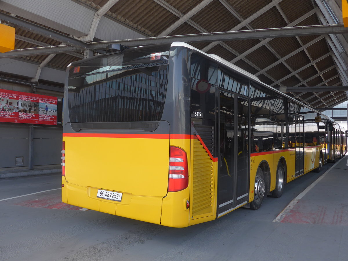 (224'614) - PostAuto Bern - BE 489'253 - Mercedes (ex AVA Biel Nr. 5) am 29. M�rz 2021 in Bern, Postautostation