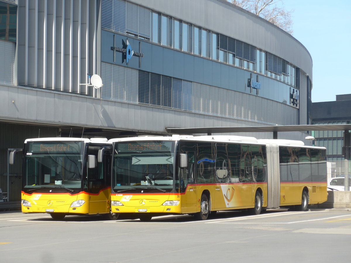 (224'616) - Steiner, Ortschwaben - Nr. 26/BE 79'379 - Mercedes (ex AVA Biel Nr. 10) am 29. M�rz 2021 in Bern, Postautostation