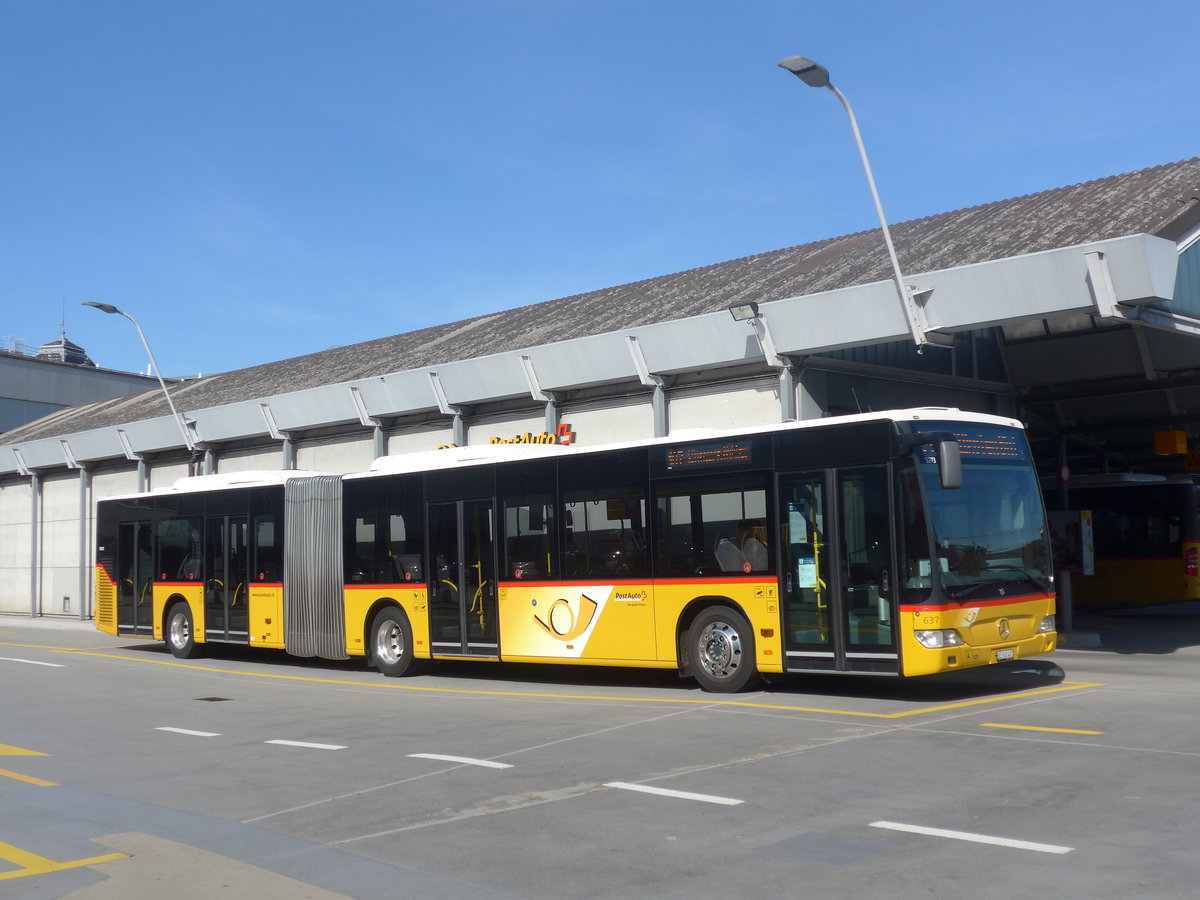 (224'618) - PostAuto Bern - Nr. 637/BE 560'407 - Mercedes am 29. M�rz 2021 in Bern, Postautostation