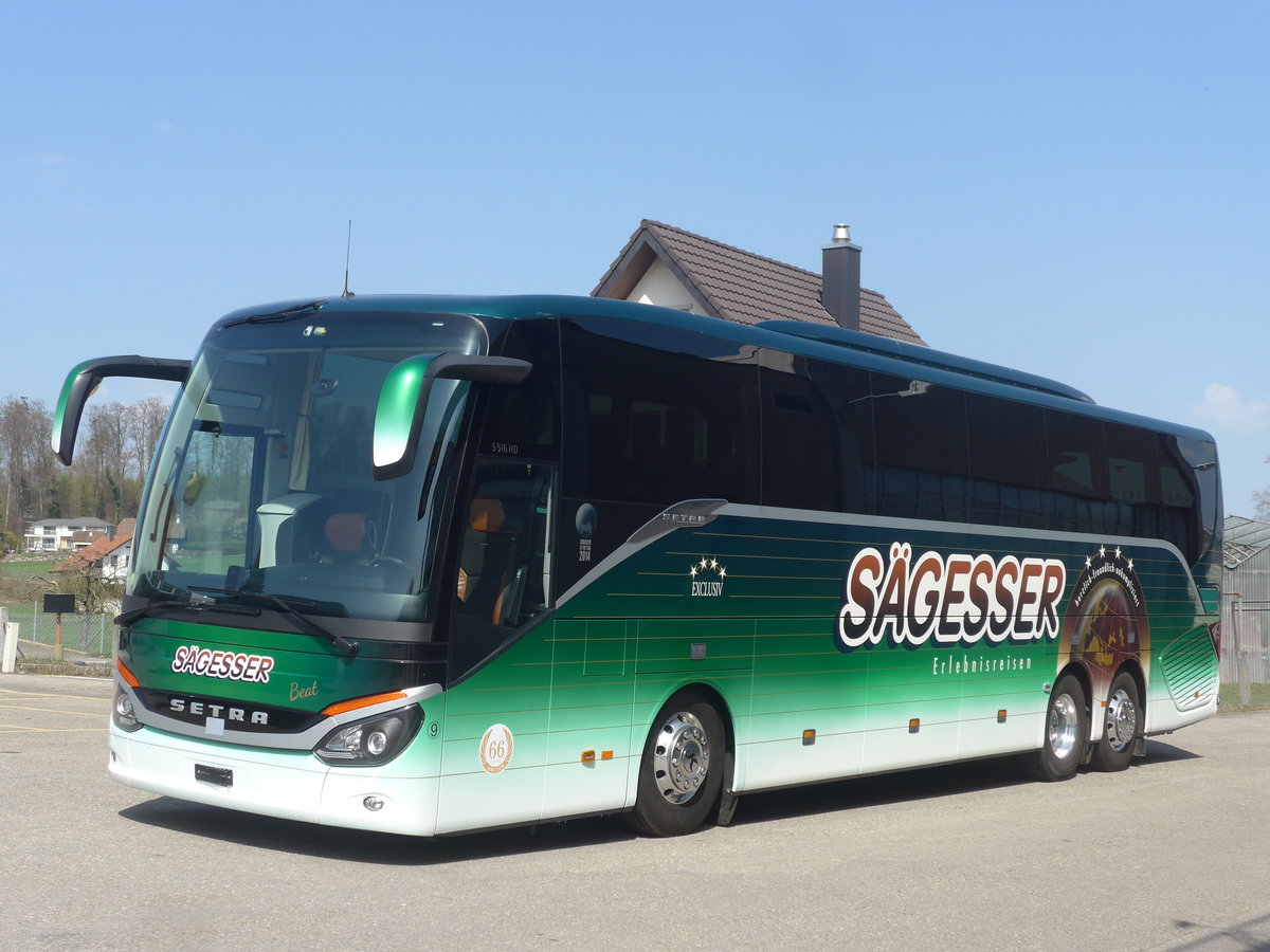 (224'727) - S�gesser, Wintersingen - Nr. 9 - Setra am 2. April 2021 in B�chslen, Remund