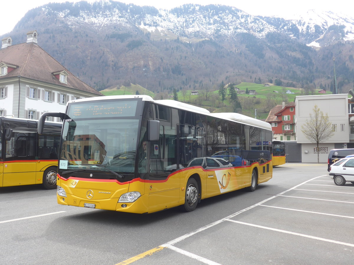 (224'847) - Fl�ck, Brienz - Nr. 5/BE 113'349 - Mercedes am 5. April 2021 beim Bahnhof Stans