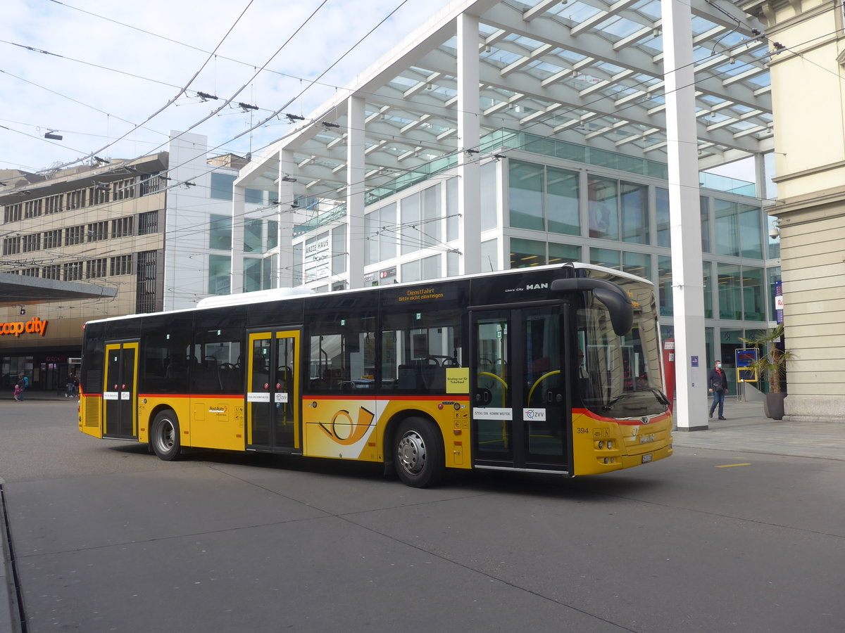 (224'895) - Moser, Flaach - Nr. 394/ZH 332'706 - MAN am 11. April 2021 beim Hauptbahnhof Winterthur