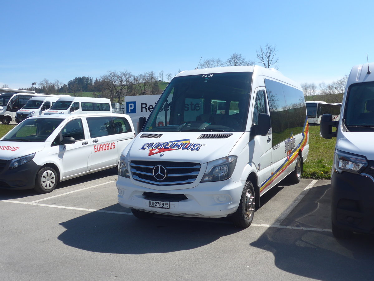 (224'913) - Welti-Furrer, Bassersdorf - Nr. 20/LU 278'975 - Mercedes (ex ARAG Ruswil Nr. 20) am 11. April 2021 in Ruswil, Garage ARAG