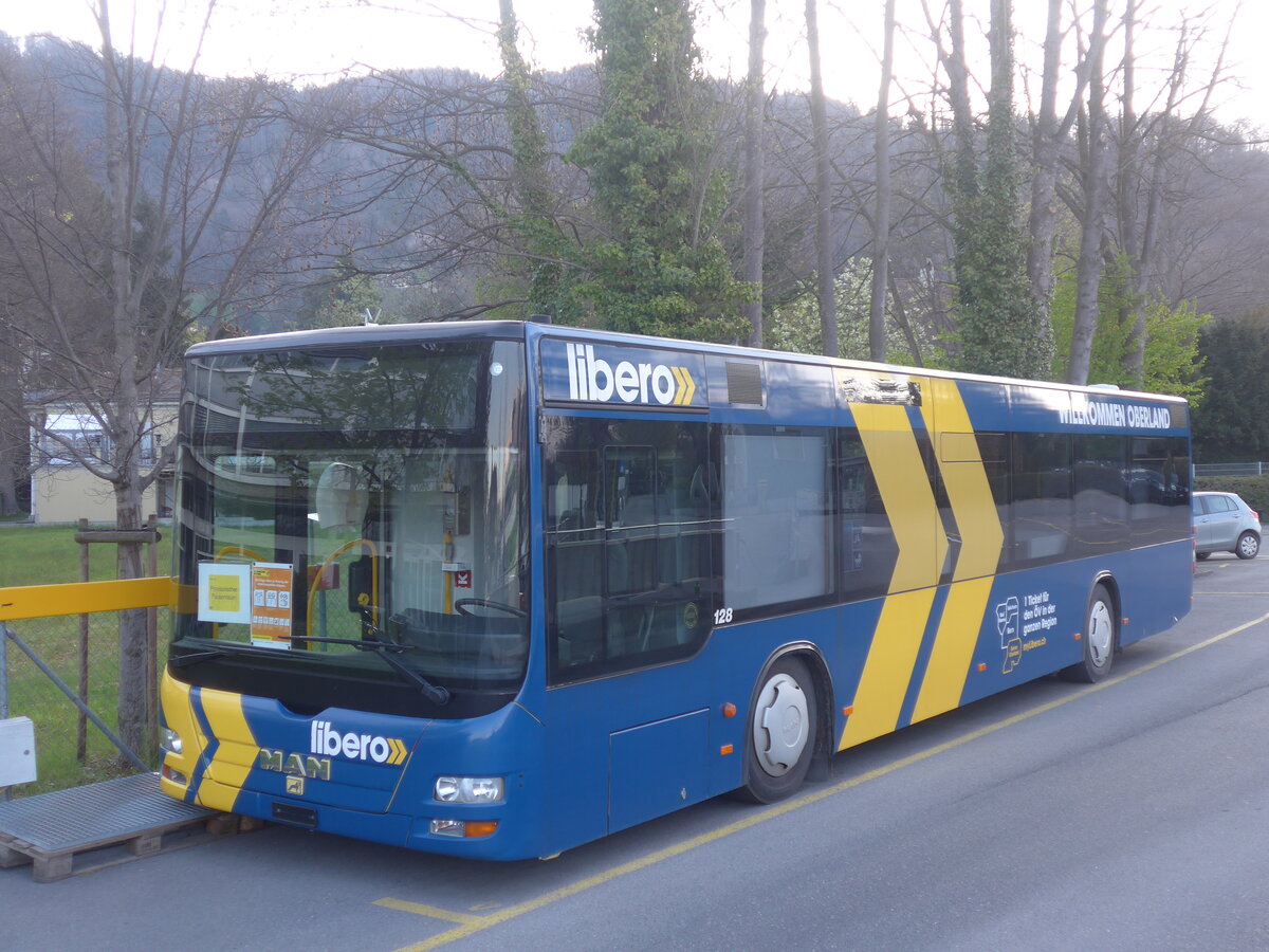 (225'211) - STI Thun - Nr. 128 - MAN am 24. April 2021 bei der Schifflndte Thun