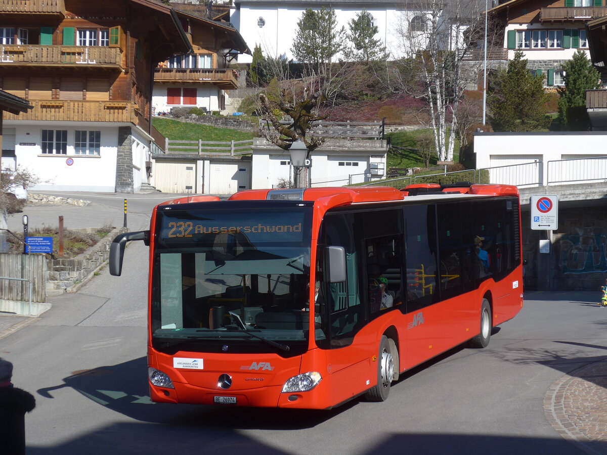 (225'224) - AFA Adelboden - Nr. 94/BE 26'974 - Mercedes am 25. April 2021 in Adelboden, Busstation