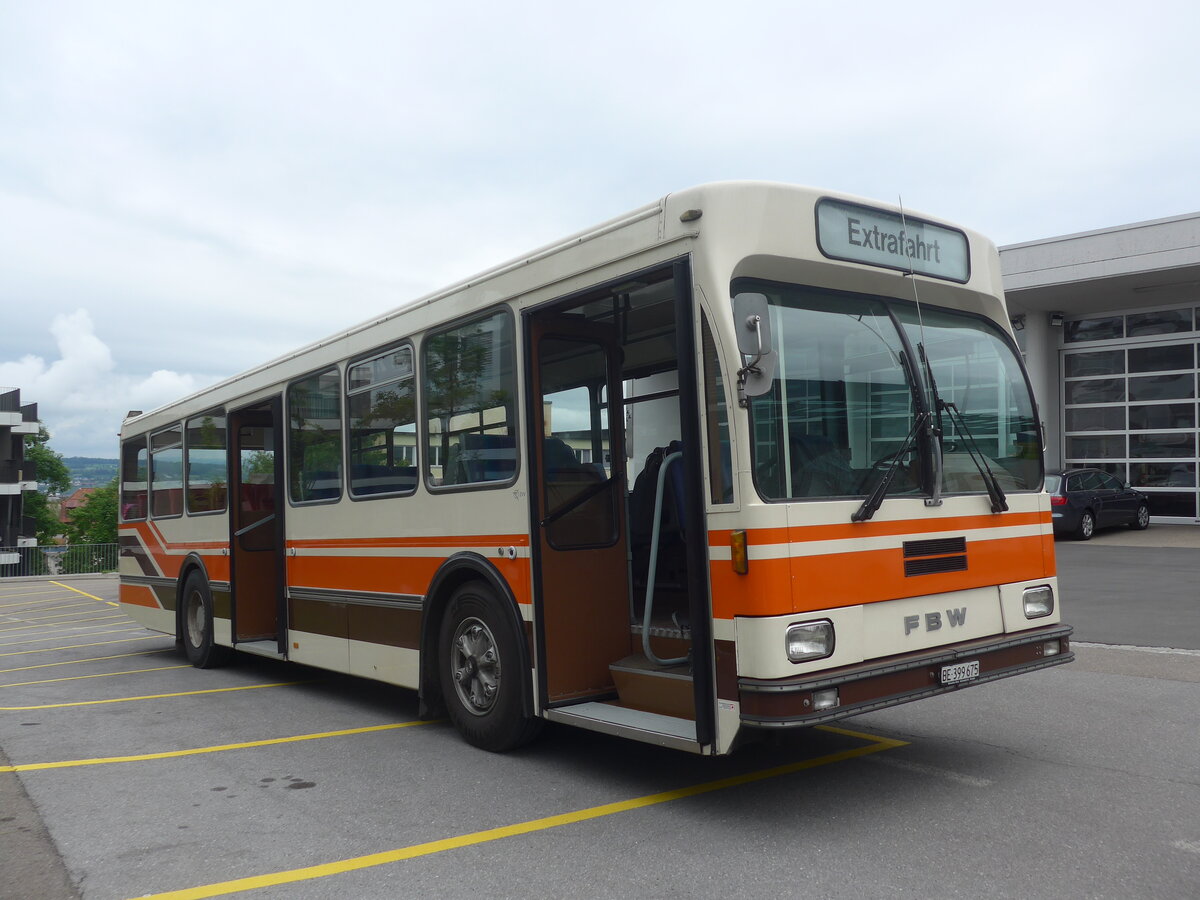 (225'772) - Wegmller, Mnsingen - BE 399'675 - FBW/R&J (ex Bamert, Wollerau) am 6. Juni 2021 in Wollerau, Garage Bamert