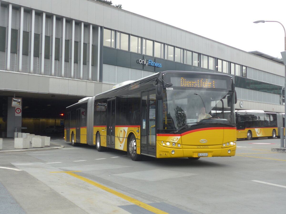 (226'211) - PostAuto Bern - Nr. 10'309/BE 820'681 - Solaris (ex Nr. 681) am 4. Juli 2021 in Brn, Postautostation