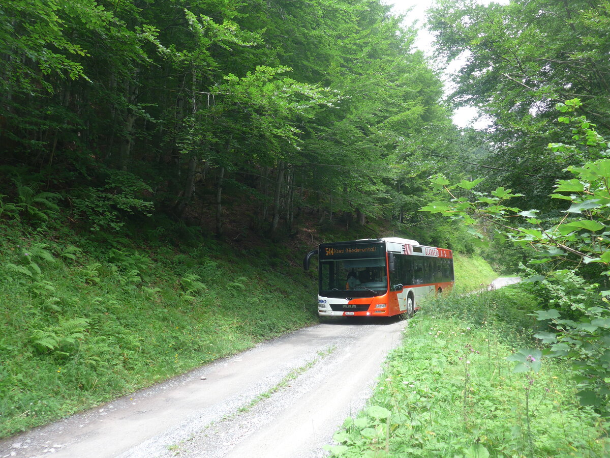 (226'779) - AS Engi - Nr. 5/GL 7705 - MAN am 25. Juli 2021 in Schwanden, Notumfahrung