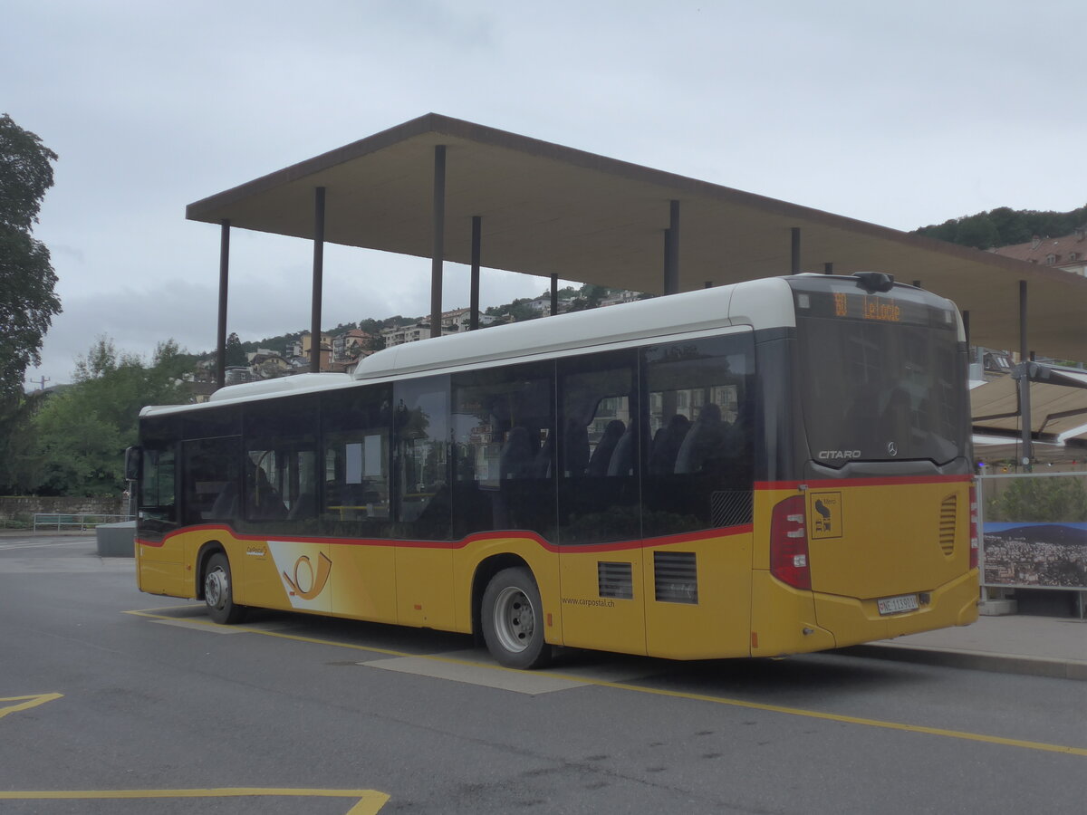 (226'832) - CarPostal Ouest - NE 113'901 - Mercedes am 1. August 2021 beim Bahnhof Neuch�tel