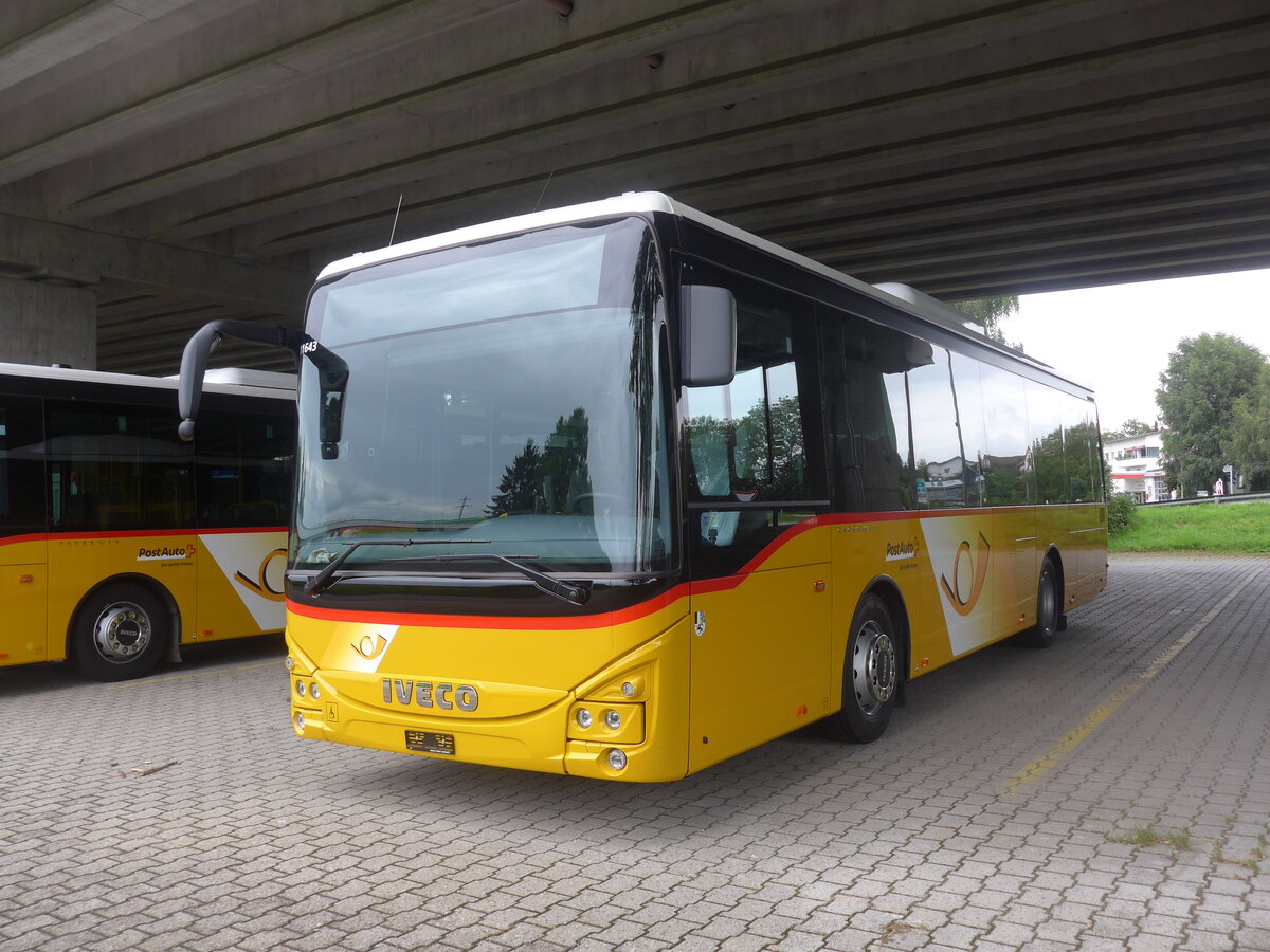 (226'944) - PostAuto Graub�nden - PID 11'643 - Iveco am 1. August 2021 in Kerzers, Murtenstrasse