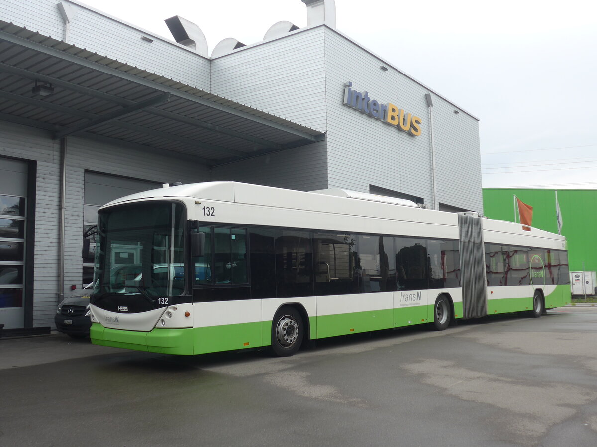 (226'949) - transN, La Chaux-de-Fonds - Nr. 132 - Hess/Hess (ex TN Neuch�tel Nr. 132) am 1. August 2021 in Kerzers, Interbus