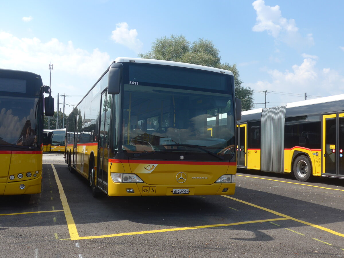 (227'287) - CarPostal Ouest - VD 626'569 - Mercedes (ex JU 6480; ex Nr. 71; ex Stucki, Porrentruy Nr. 10) am 15. August 2021 in Yverdon, Garage