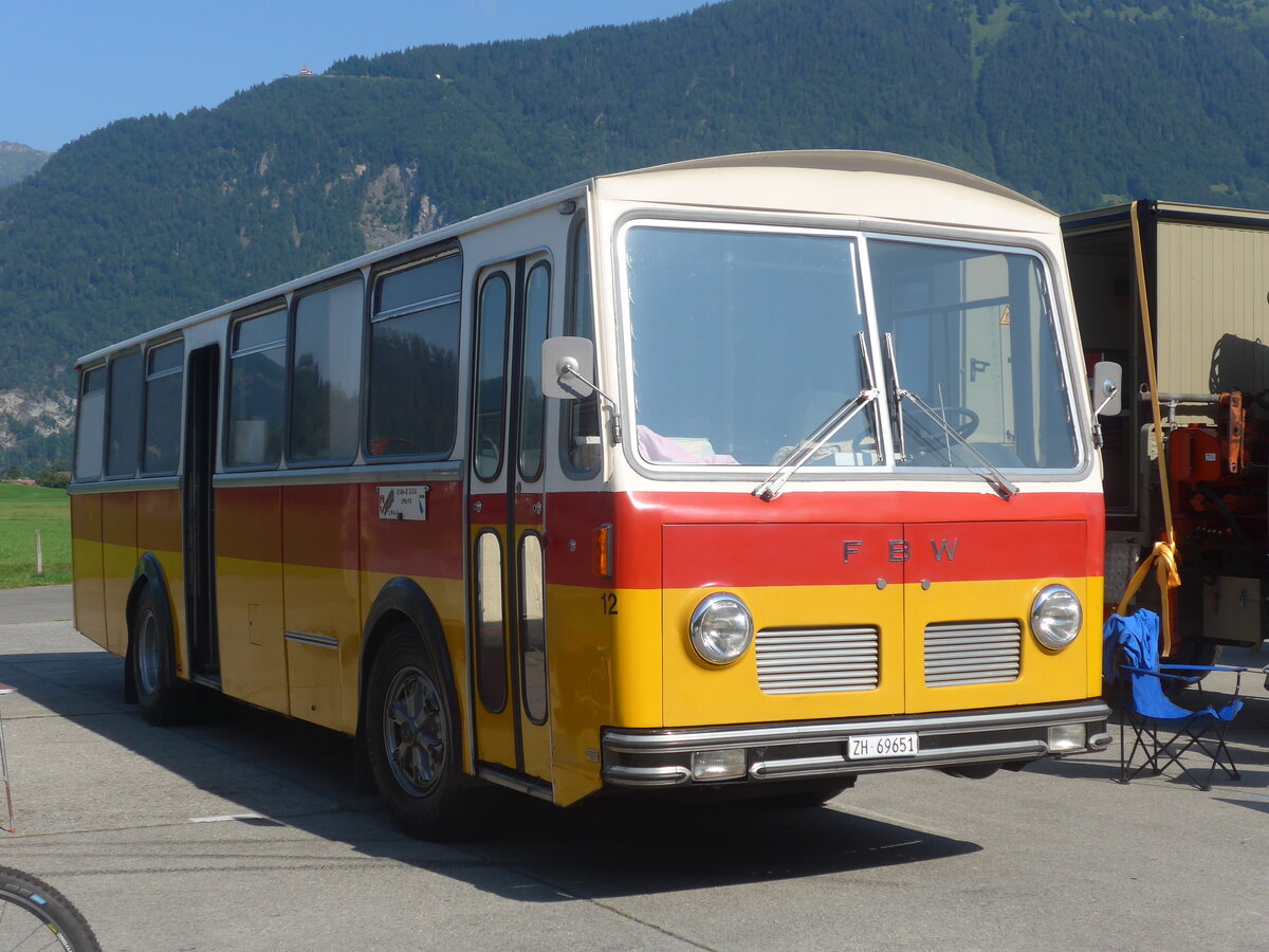 (227'389) - Tr�b, Oberrieden - Nr. 12/ZH 69'651 - FBW/R&J (ex Ryffel, Uster Nr. 12) am 21. August 2021 in Interlaken, Flugplatz