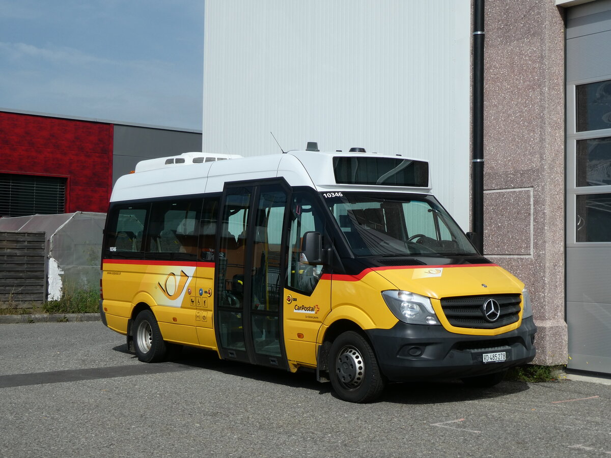 (228'278) - CarPostal Ouest - VD 485'278 - Mercedes am 25. September 2021 in Echallens, Garage