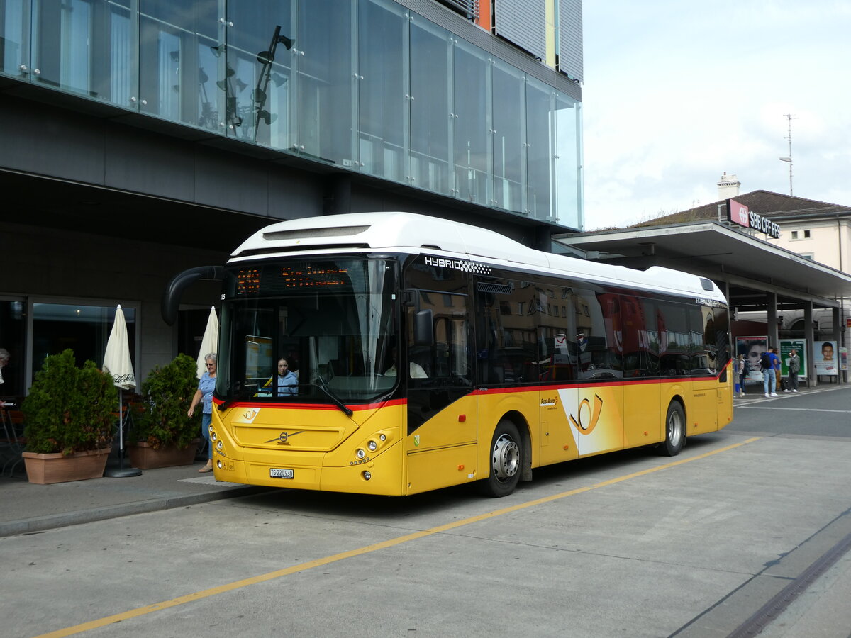 (228'467) - PostAuto Ostschweiz - TG 220'930 - Volvo am 27. September 2021 beim Bahnhof Frauenfeld