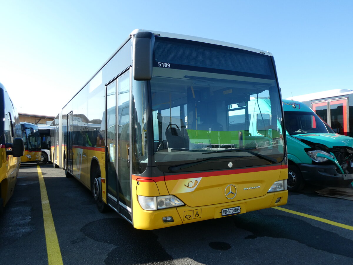 (229'822) - CarPostal Ouest - VD 570'805 - Mercedes (ex SAPJV, L'Isle Nr. 70) am 24. Oktober 2021 in Kerzers, Interbus