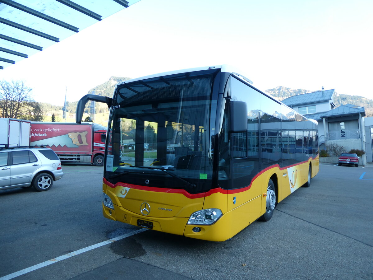 (230'880) - PostAuto Nordschweiz - PID 11'711 - Mercedes am 21. November 2021 in Nesslau, Altherr