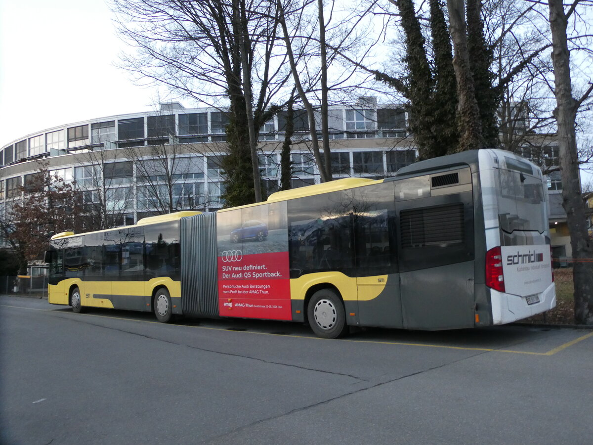 (231'784) - STI Thun - Nr. 708/BE 865'708 - Mercedes am 8. Januar 2022 bei der Schifflndte Thun