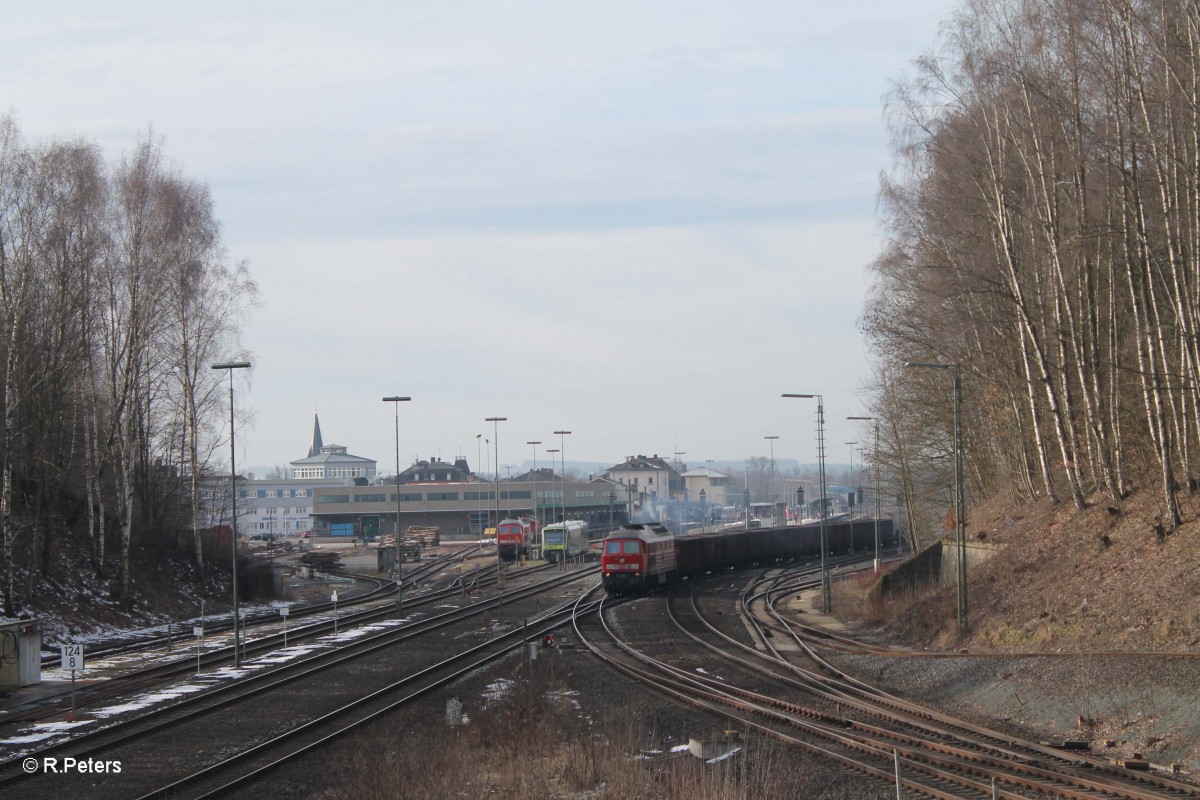 232 209-7 verlässt Marktredwitz mit dem EZ45362 Nürnberg - Cheb. 05.03.16