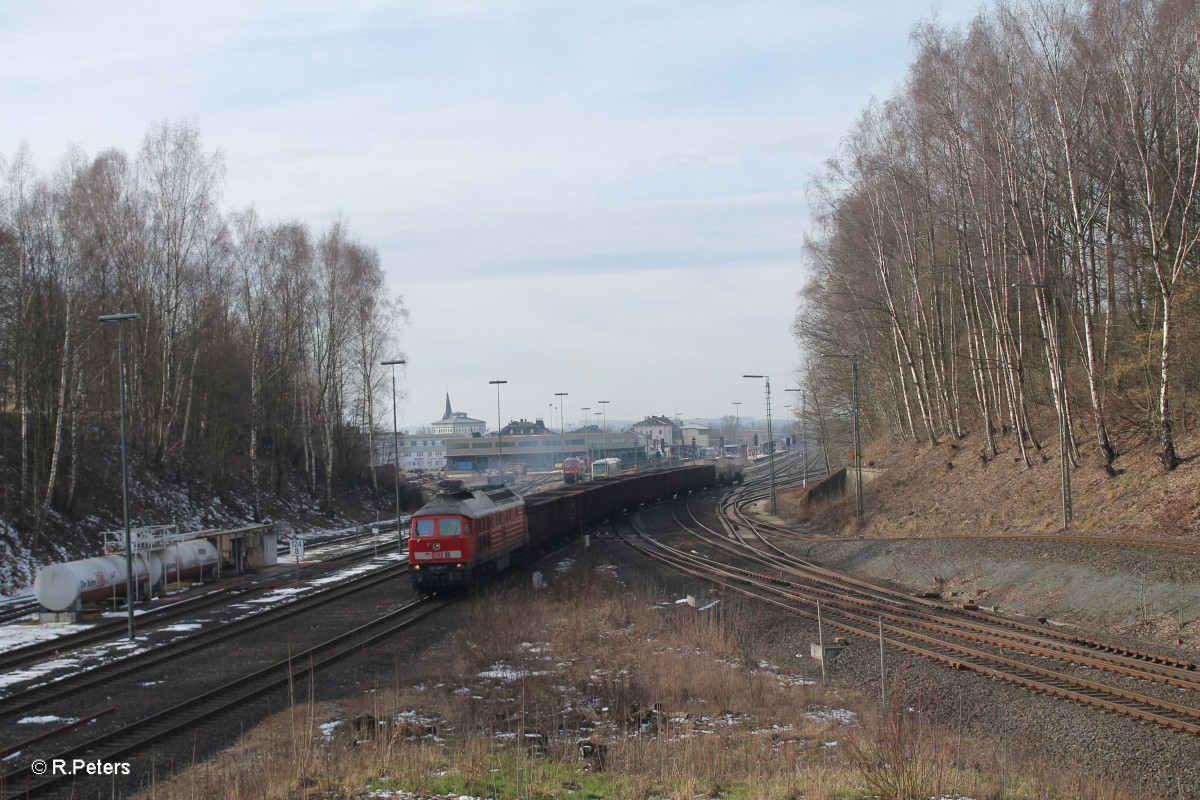 232 209-7 verlässt Marktredwitz mit dem EZ45362 Nürnberg - Cheb. 05.03.16