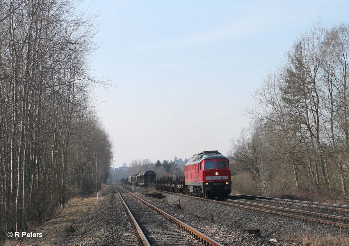 232 259-2 mit dem 51715 NNR - Leipzig bei Schönfeld. 27.02.16