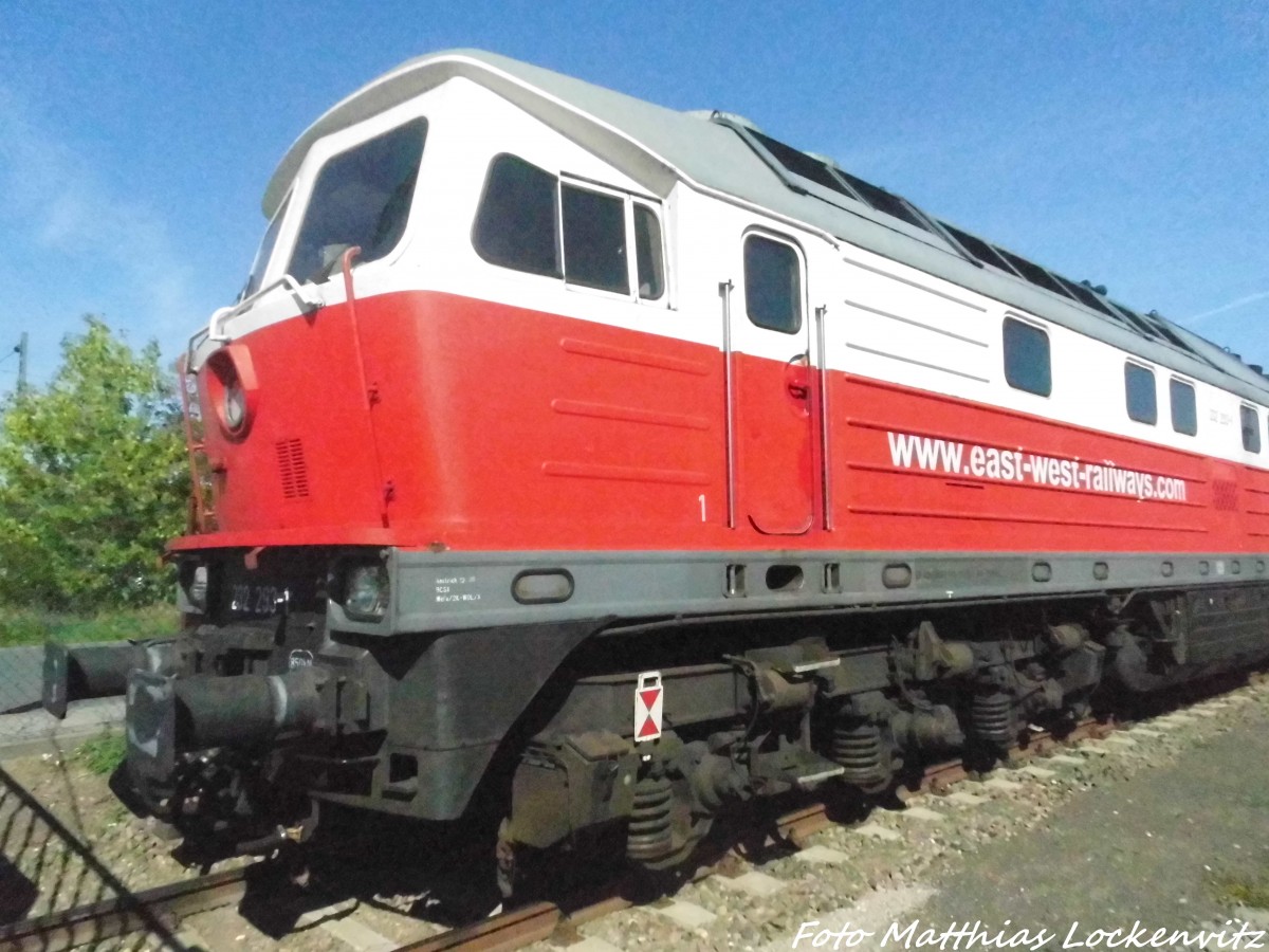 232 293 der EBS auf dem LEG Gel�nde in Delitzsch am 2.8.15