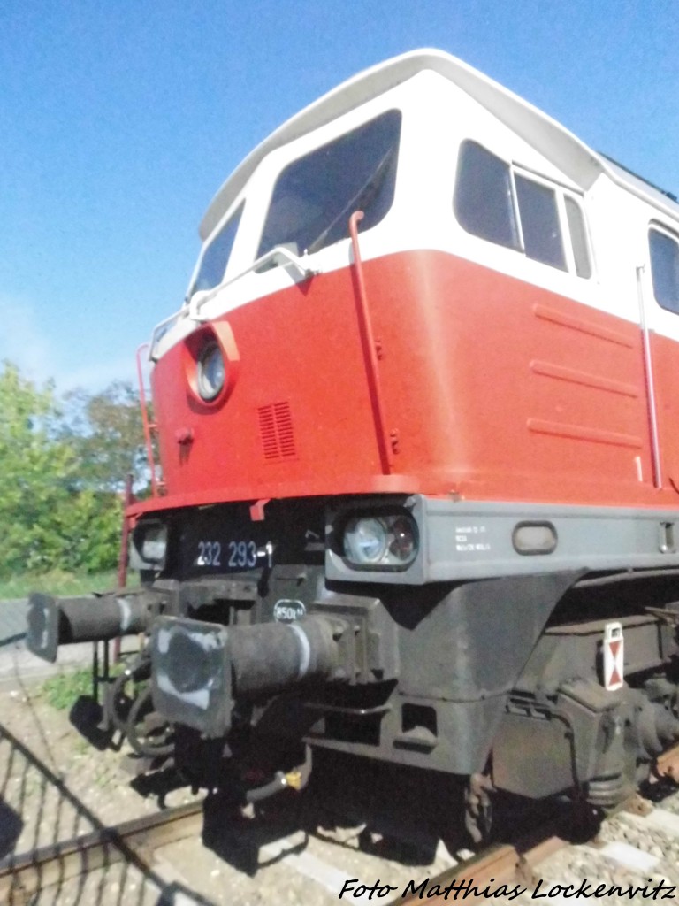 232 293 der EBS auf dem LEG Gel�nde in Delitzsch am 2.8.15