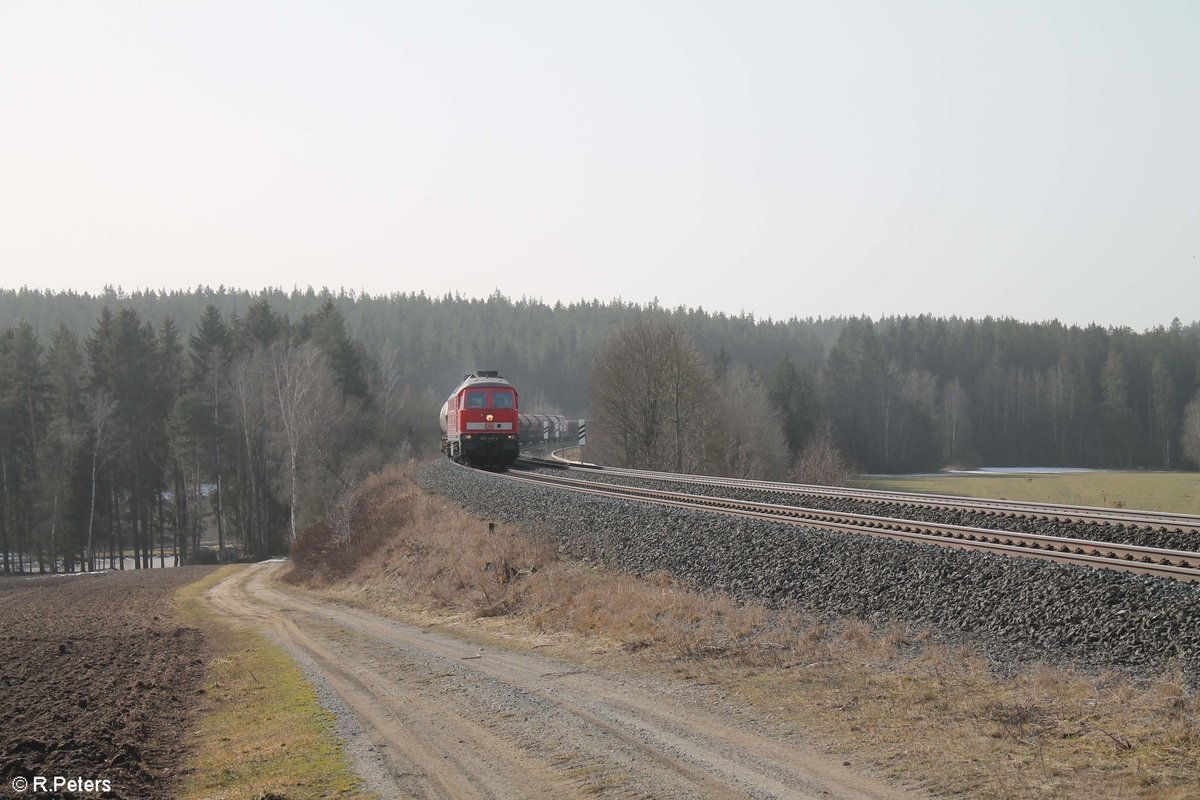 232 428 mit dem EZ 51716 Nürnberg - Senftenberg bei Neudes. 26.02.21