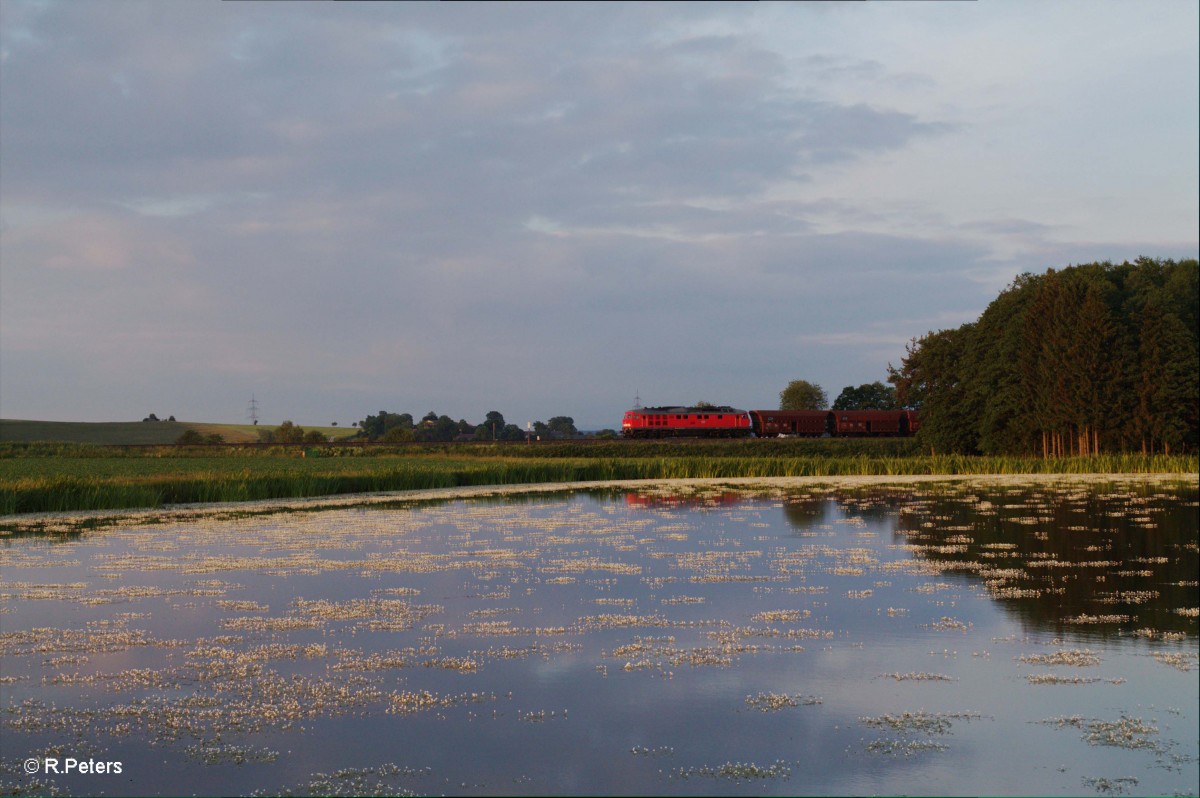 232 571 mit dem GM47341 M.Johanniskirchen /Garching - Ostrava Leerkohle, Furth im Wald Umleiter über Cheb bei Oberteich. 15.06.15